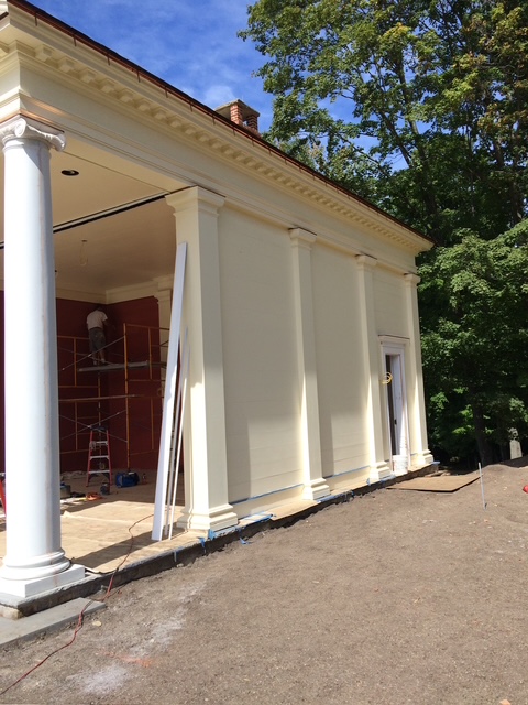 Classical pavilion painting project by Painting contractor Hudson, NY Classical pavilion painting project by Painting contractor Hudson, NY