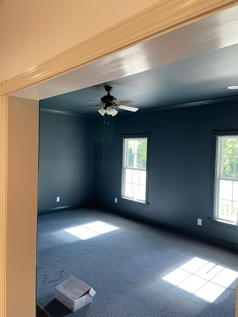Navy interior painting services for a Hudson Valley home Navy interior painting services for a Hudson Valley home